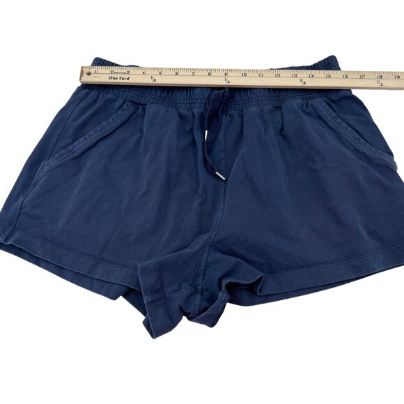 Calia Women's Large Navy Knit Elastic Waist Shorts - Picture 3 of 7